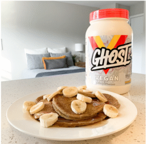 Read more about the article Ghost Vegan Banana Pancake Batter Pancakes