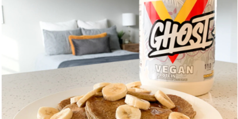 Ghost Vegan Banana Pancake Batter Pancakes